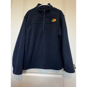 Bass Pro Shops Navy Fleece Pullover Jacket Size Large Sweatshirt